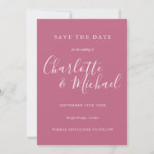 De Elegant Band Wedding bewaart de DatumKaart Save The Date (Voorkant)