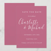 De Elegant Band Wedding bewaart de DatumKaart Save The Date (Voorkant / Achterkant)