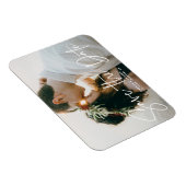 De Elegant Drawn Overlay Foto slaat de datum op Magneet (Rechterzijde)