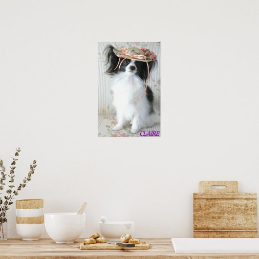 De Elegant Papillon Poster (Keuken)