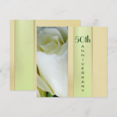 De elegante 50ste Uitnodiging van het Jubileum (Voorkant / Achterkant)
