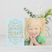 De elegante Blauwe Kaarten van de Foto van de (Staand voorkant)