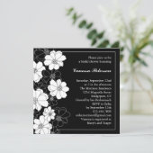 De elegante BloemenUitnodiging van het Kaart (Staand voorkant)