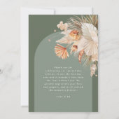 De elegante bruiloft van het manuscript dank u gro bedankkaart (Achterkant)