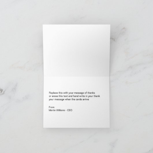 De elegante Collectieve Zaken danken u Kaarten (Binnen)