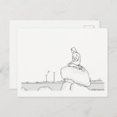 De Elegante Elegante Nostalgische Schets van Briefkaart (Voorkant / Achterkant)