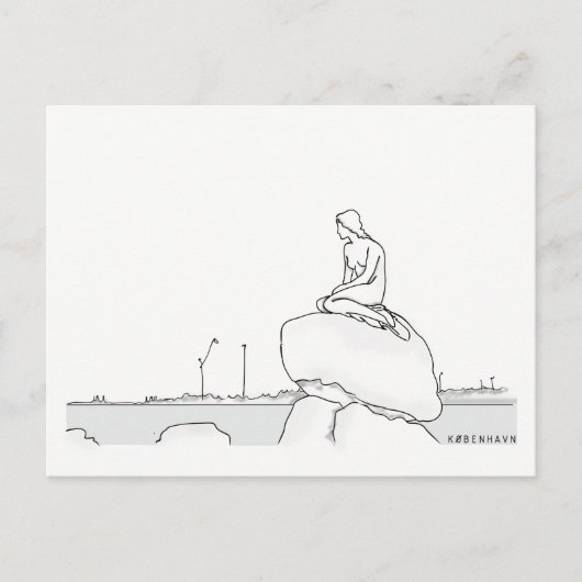 De Elegante Elegante Nostalgische Schets van Briefkaart (Voorkant)