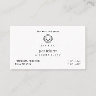 De elegante Firma van de Wet van de Advocaat   Visitekaartje