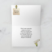 De elegante Foto dankt u voor Uw Sympathie Bedankkaart (Binnen)