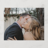 De elegante foto van de begroting moderne bruiloft flyer (Achterkant)