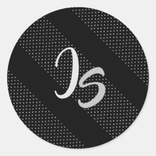 De elegante Gift met personaliseert Zilveren Ronde Sticker