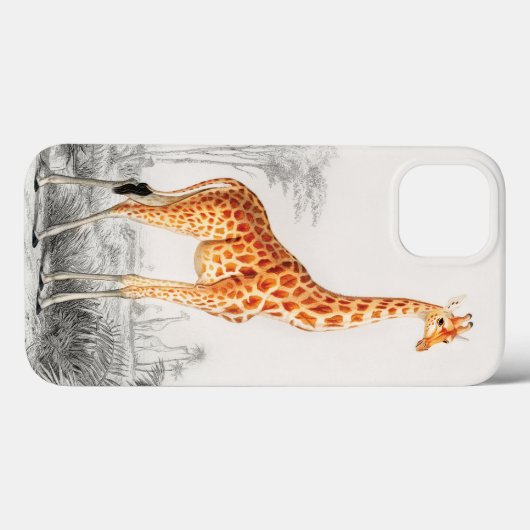 De elegante Giraffe  Case-Mate iPhone Case (Achterkant (horizontaal))