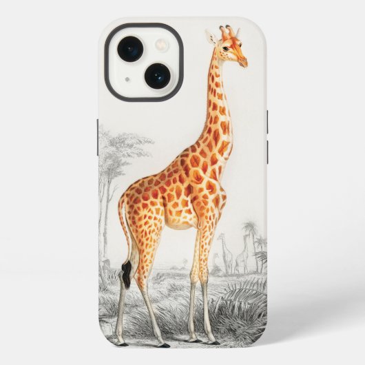 De elegante Giraffe iPhone Hoesje (Achterkant)