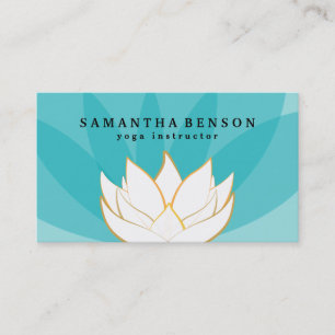 De elegante Gouden Meditatie Wellness van de Yoga Visitekaartje