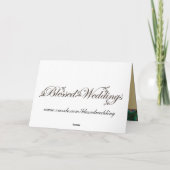 de elegante gouden pauw dankt u bedankkaart (Achterkant)