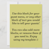 De elegante Gouden Uitnodigingen van de Partij van (Achterkant)