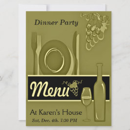 De elegante Gouden Uitnodigingen van de Partij van