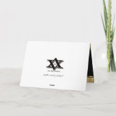 De elegante Gouden Wenskaarten van Kerstmis Feestdagen Kaart (Achterkant)