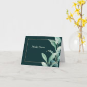 De elegante Groen Gevouwen Kaart van de (Gele Bloem)