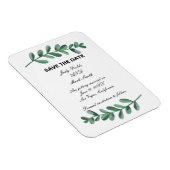 De elegante groene Waterverf laat sparen de Datum Magneet (Rechterzijde)