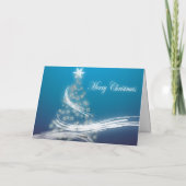 De elegante Groet van de Vakantie van de Kerstboom Feestdagen Kaart (Achterkant)