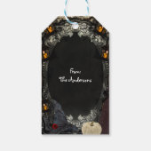 De elegante heks classy verjaardag Halloween gunst Cadeaulabel (Achterkant)