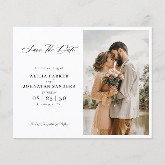 De elegante het trouwen van de manuscriptfoto van  (Voorkant)