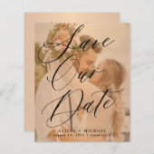 De elegante het trouwen van de manuscriptfoto van (Voorkant / Achterkant)