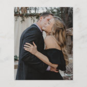 De elegante het trouwen van de manuscriptfoto van  (Achterkant)