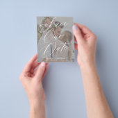 De elegante het trouwen van de manuscriptfoto van  flyer (Hand)