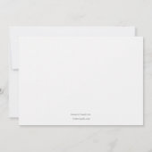 De elegante Hoek dankt u kaardt Bedankkaart (Achterkant)