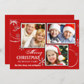 De elegante Kaart van de Foto van de Vakantie van (Voorkant / Achterkant)