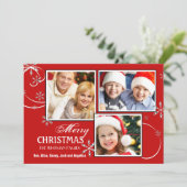 De elegante Kaart van de Foto van de Vakantie van (Staand voorkant)