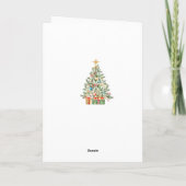 De elegante Kaart van de Kerstboom (Achterkant)