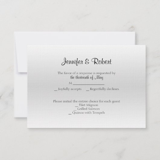 De elegante Kaart van de Reactie van het Jubileum (Voorkant)