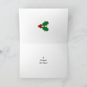 De elegante kaart van Feliz Navidad met ornamenten (Binnen)