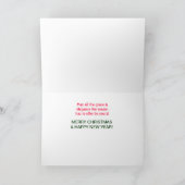 De elegante Kaart van het Diner van Kerstmis (Binnen)