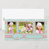 De elegante Kaart van het Trio van de Foto van het (Voorkant / Achterkant)