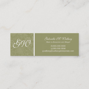 De elegante Kaarten van de Mama van de Bloem Contactkaartje