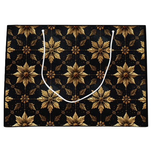 De Elegante Kerst - Bloem Groot Cadeauzakje (Voorkant)
