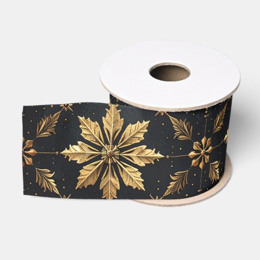 De Elegante Kerst - Bloem Grosgrain Lint (Spoel)