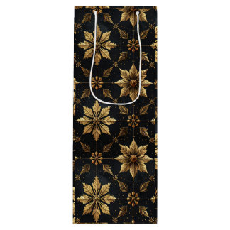 De Elegante Kerst - Bloem Wijn Cadeautas
