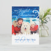 De elegante Kerstkaarten van de Foto van de Douane Feestdagenkaart (Staand voorkant)