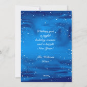 De elegante Kerstkaarten van de Foto van de Douane Feestdagenkaart (Achterkant)