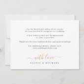 De elegante manuscriptliefde is het uitstel van de kaart (Achterkant)