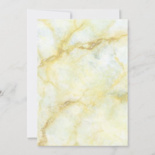 De Elegante Marmer Effect Trouwcollectie Kaart (Achterkant)