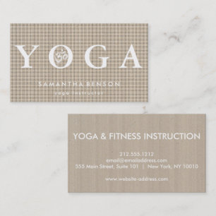 De elegante Meditatie van de Yoga van het Logo Visitekaartje