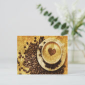De elegante Minnaar van de Koffie van de Bonen van Briefkaart (Staand voorkant)