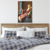 De elegante Minx (door John Collier) Canvas Afdruk (Insitu (Slaapkamer))