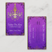 De elegante Moderne Verfijnde Salon van de Afsprakenkaartje (Voorkant / Achterkant)